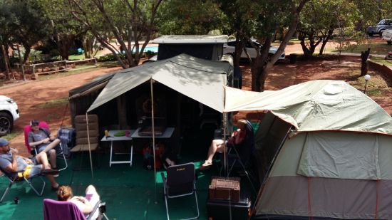Nou kamp ons lekker by De Voetpadkloof