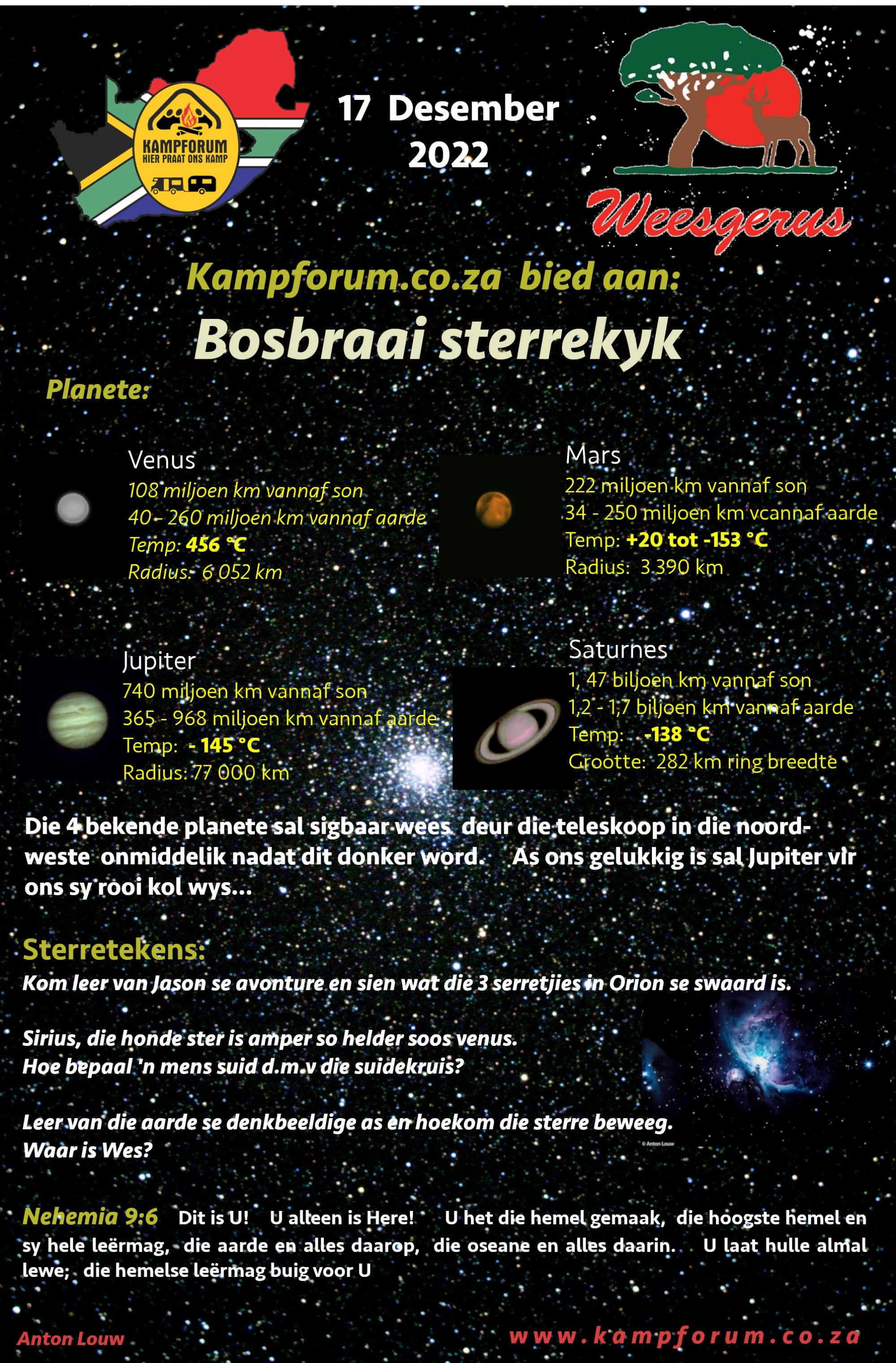 weesgerus sterrekyk
