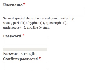 username password